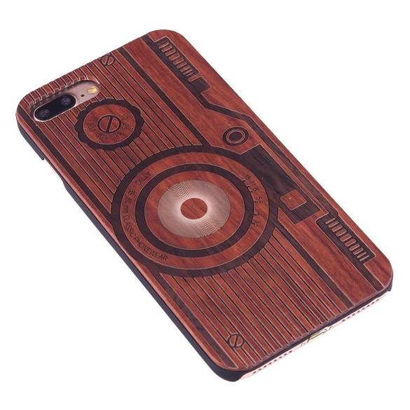 Rosewood Retro Camera Wooden iPhone 8 PLUS & 7 PLUS Case | Wooden iPhone 8 PLUS & 7 PLUS Cases | Wooden iPhone 8 PLUS & 7 PLUS Covers | iCoverLover