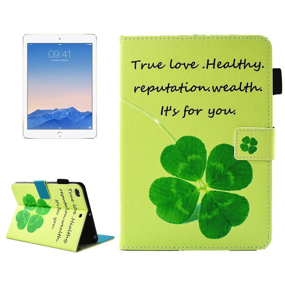 Four Leaf Clover Smart Leather iPad 2017 9.7-inch Wallet Cover | Leather iPad 2017 Cases | iPad 2017 Covers | iCoverLover