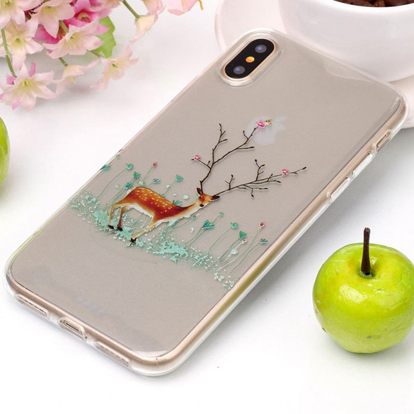 Tree Branch Elk iPhone XS & X Case | Protective iPhone XS & X Covers | Protective iPhone XS & X Cases | iCoverLover