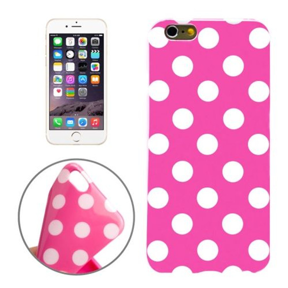 Magenta and White Polka Dot iPhone 6 Plus & 6S Plus Case | Cool iPhone Cases | iPhone Covers | iCoverLover
