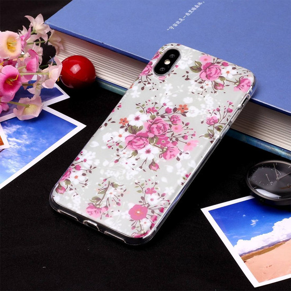 iPhone XS Max Case Embellished Rose Flower Soft TPU Protective Back Case with Anti-Scratch Grippy Material| Protective Apple iPhone XS Max Cases | Protective Apple iPhone XS Max Covers | iCoverLover