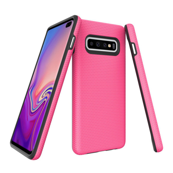Samsung Galaxy S10 Plus Case Pink Ultra Thin Shockproof PC+TPU Armour Back Cover | Armor Samsung Galaxy S10 Plus Covers | Armor Samsung Galaxy S10 Plus Cases | iCoverLover