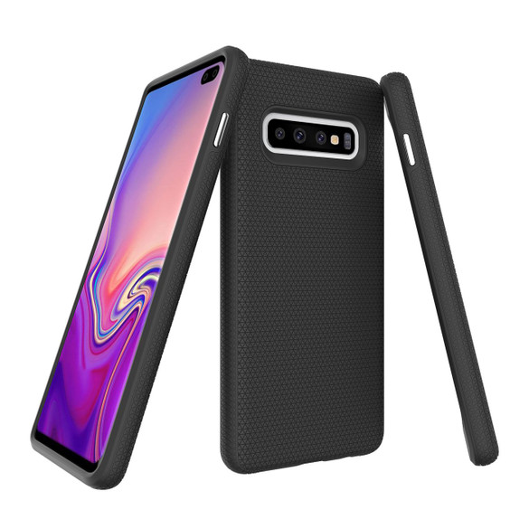 Samsung Galaxy S10 Plus Case Black Ultra Thin Shockproof PC+TPU Armour Back Cover | Armor Samsung Galaxy S10 Plus Covers | Armor Samsung Galaxy S10 Plus Cases | iCoverLover