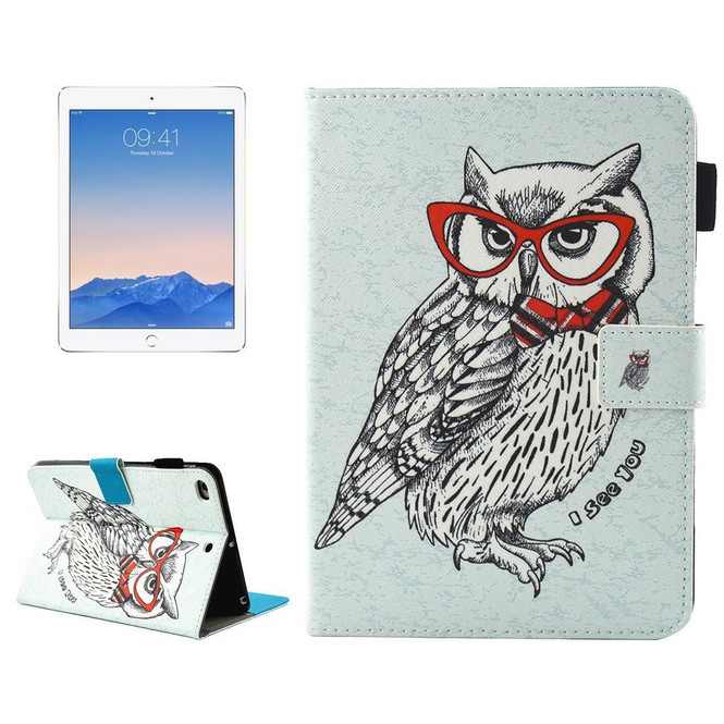 Dash Owl Smart Leather iPad 2017 9.7-inch Wallet Cover | Leather iPad 2017 Cases | iPad 2017 Covers | iCoverLover