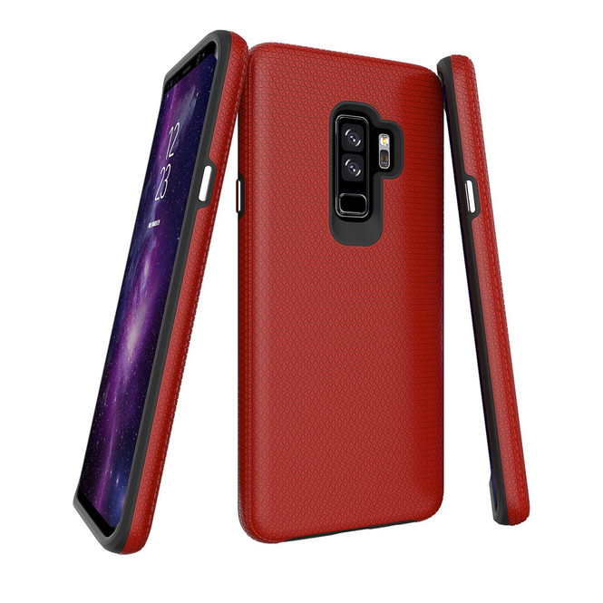 Red Shockproof Protective Samsung Galaxy S9 PLUS Case | Armor Samsung Galaxy S9 Plus Cases | Shielding Samsung Galaxy S9 Plus Covers | iCoverLover