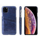 iPhone 11 Case Blue Deluxe PU Leather Back Shell with 2 Card Slots, Ultra Slim Build & Impact-Resistant | Leather iPhone 11 Covers | Leather iPhone 11 Cases | iCoverLover