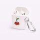 AirPods 1 & 2 Case, Protective TPU Box with Hook, Drawn Cherries | iCoverLover Australia