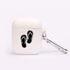 AirPods 1 & 2 Case, Protective TPU Box with Hook, Black Thongs | iCoverLover Australia