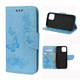 For iPhone 12, 12 mini, 12 Pro, 12 Pro Max Case, Vintage Butterflies Pattern PU Leather Wallet Cover, Stand, Blue | iCoverLover Australia