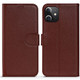 iPhone 12 Pro Max/12 Pro/12 mini Case, Fashion Cowhide Genuine Leather Wallet Cover, Red | iCoverLover Australia