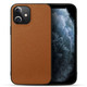 iPhone 12 Pro Max/12 Pro/12 mini Case, Genuine Leather Durable Slim Fit Protective Cover, Brown | iCoverLover Australia