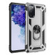 For Samsung Galaxy S20 FE 5G Shockproof TPU + PC Protective Cover, Ring Holder, Silver | iCoverLover.com.au | Phone Cases