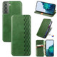 For Samsung Galaxy S21+ Plus Case, Cubic Grid Folio Magnetic PU Leather Cover Wallet, Kickstand, Green | iCoverLover.com.au | Phone Cases