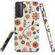 For Samsung Galaxy S22 Ultra/S22+ Plus/S22,S21 Ultra/S21+/S21 FE/S21 Case, Protective Cover, Orange And Blue Flowers | iCoverLover.com.au | Phone Cases