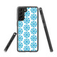 Samsung Galaxy S21 Ultra/S21+ Plus/S21 Protective Case, Clear Acrylic Back Cover, Blue Snowflakes | iCoverLover.com.au | Phone Cases