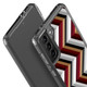 Samsung Galaxy S21 Ultra/S21+ Plus/S21 Protective Case, Clear Acrylic Back Cover, Black Brown Red ZigZag | iCoverLover.com.au | Phone Cases