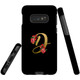 For Samsung Galaxy S10e Case, Tough Protective Back Cover, Embellished Letter D | Protective Cases | iCoverLover.com.au