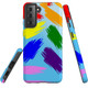 For Samsung Galaxy S21+ Plus Case, Tough Protective Back Cover, Rainbow Brushes | Protective Cases | iCoverLover.com.au