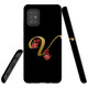 For Samsung Galaxy A51 5G/4G, A71 5G/4G, A90 5G Case, Tough Protective Back Cover, Embellished Letter V | Protective Cases | iCoverLover.com.au