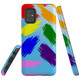 For Samsung Galaxy A51 5G Case, Tough Protective Back Cover, Rainbow Brushes | Protective Cases | iCoverLover.com.au
