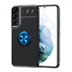 For Samsung Galaxy S22 Ultra/S22+ Plus/S22 Case, Ring Holder Protective TPU Cover, Black+Blue | Armour Cases | iCoverLover.com.au