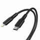 EFM Type C to Lightning Certified Cable 2M Length, Black | iCoverLover.com.au