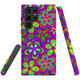 For Samsung Galaxy S Series Case, Protective Back Cover, Purple Floral Design | Shielding Cases | iCoverLover.com.au