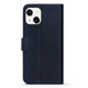 For iPhone 14 Pro Max, 14 Plus, 14 Pro, 14 Case, Real Leather Cover, Stand, Blue | Wallet Cover | iCL Australia