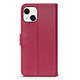 For iPhone 14 Pro Max, 14 Plus, 14 Pro, 14 Case, Real Leather Cover, Stand, Pink | Wallet Cover | iCL Australia