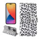For iPhone 14 Pro Max/14 Pro/14 Plus/14 Case, Leopard Print PU Leather Cover, White | Wallet Cases | iCoverLover.com.au