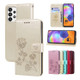 For Samsung Galaxy A73 5G Case, Rose Emboss PU Leather Wallet Cover | iCoverLover.com.au
