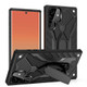 For Samsung Galaxy S23 Ultra, S23 Case, Armour Shockproof Tough Cover, Kickstand, Black | iCoverLover Australia