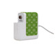 Wall Charger Wrap in 2 Sizes, Paper Leather, Green Snowflake | AddOns | iCoverLover.com.au