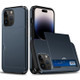 For iPhone 15 Pro Max, 15 Pro, 15 Plus & 15 Case, Durable Protective Card Slot Shockproof Cover, Dark Blue | iCoverLover Australia