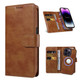 For iPhone 15 Series Case, Detachable Wallet Cover, Magsafe Compatible, Brown | iCoverLover