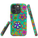 For iPhone 15 Pro Max/15 Pro/15 Plus/15  Tough Protective Case, Retro Floral Design | iCoverLover Australia