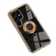 Electroplating Ring Holder Cover for Galaxy S24 Ultra, S24+ Plus, S24 | Black Case