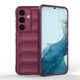 For Samsung Galaxy S24 Ultra, S24+ Plus or S24 Case - Wavy Shield, Durable TPU + Flannel Protective Cover, Wine Red | iCoverLover.com.au