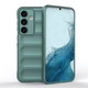For Samsung Galaxy S24 Ultra or S24 Case - Wavy Shield, Durable TPU + Flannel Protective Cover, Dark Green | iCoverLover.com.au