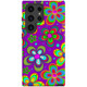Purple Floral Design Tough Protective Cover for Galaxy S24 Ultra, S24+ Plus, S24 | Stylish Safety