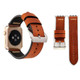 For Apple Watch Series 6, 44-mm Case Retro Genuine Leather Watch Band | iCoverLover.com.au