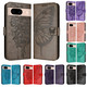 For Google Pixel 8a Case, Butterfly Embossed Folio PU Leather Wallet Cover | iCoverLover.com.au