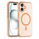 For iPhone 16 Pro Max, iPhone 16 Pro, iPhone 16 Plus or iPhone 16 Case, Frosted Translucent MagSafe Compatible Cover, Orange | iCoverLover.com.au