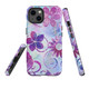 For iPhone 14 Pro Max, 14 Pro, 14 & Older Case, Protective Cover, Flower Swirls | Protective Cases | iCoverLover.com.au