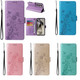 For Samsung Galaxy S25 Ultra PU Leather Case - Embossed Butterfly & Flower Design, Card Holder & Stand | iCoverLover.com.au