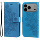 For iPhone 17 Pro Max, 17 Pro, 17 Air or 17 Wallet Case - Protective Embossed Floral PU Leather Cover, Blue | iCoverLover.com.au For iPhone 17 Pro Max, 17 Pro, 17 Air or 17 Wallet Case - Protective Embossed Floral PU Leather Cover, Blue | iCoverLover.com.au