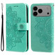 For iPhone 17 Pro Max, 17 Pro, 17 Air or 17 Wallet Case - Protective Embossed Floral PU Leather Cover, Green | iCoverLover.com.au For iPhone 17 Pro Max, 17 Pro, 17 Air or 17 Wallet Case - Protective Embossed Floral PU Leather Cover, Green | iCoverLover.com.au