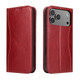 iPhone 17 Pro Max, 17 Pro, 17, 17 Air Red Fierre Shann Leather Wallet Case iPhone 17 Pro Max, 17 Pro, 17, 17 Air Red Fierre Shann Leather Wallet Case