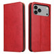 iPhone 17 Pro Max, 17 Pro, 17, 17 Air Red Leather Wallet Case with Stand iPhone 17 Pro Max, 17 Pro, 17, 17 Air Red Leather Wallet Case with Stand