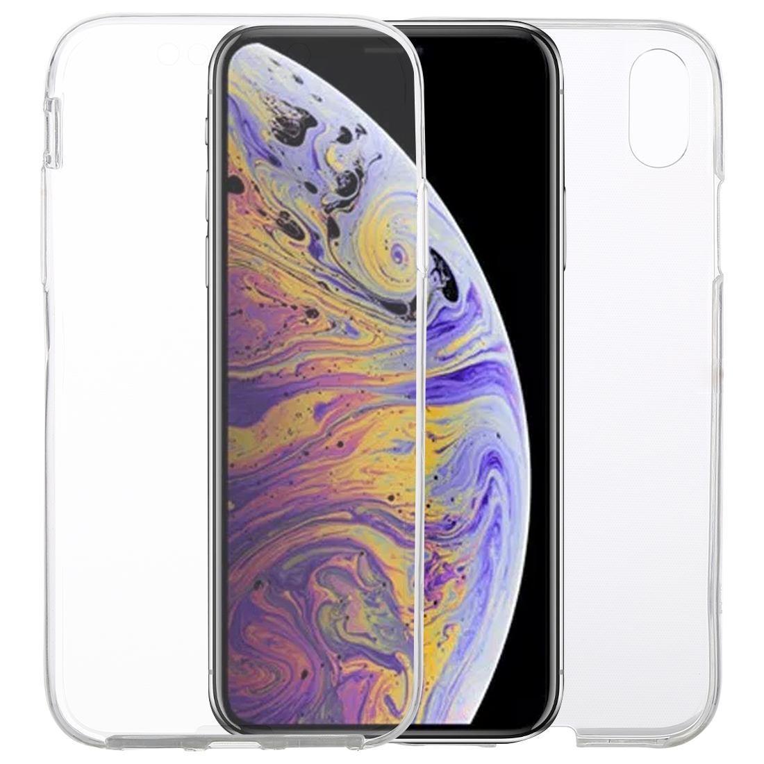iPhone XS Max Case Clear Ultra-thin Double-sided Full Coverage TPU